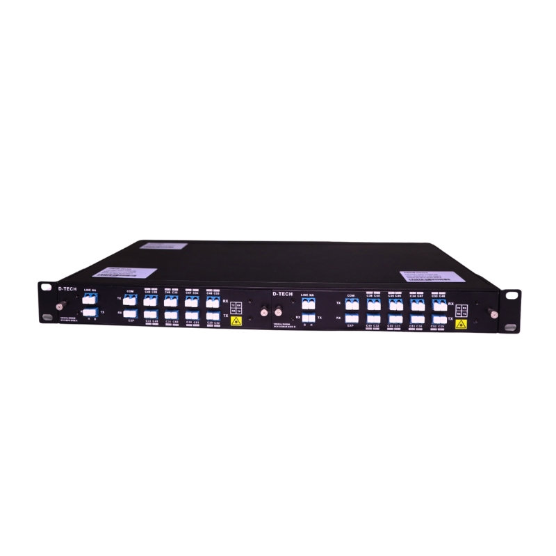 DWDM MUX AND DEMUX (Red21-28) (Blue 51-58) 1U RACK 8CH WITH 2 LGX BOX BIDI SINGLE FIBER